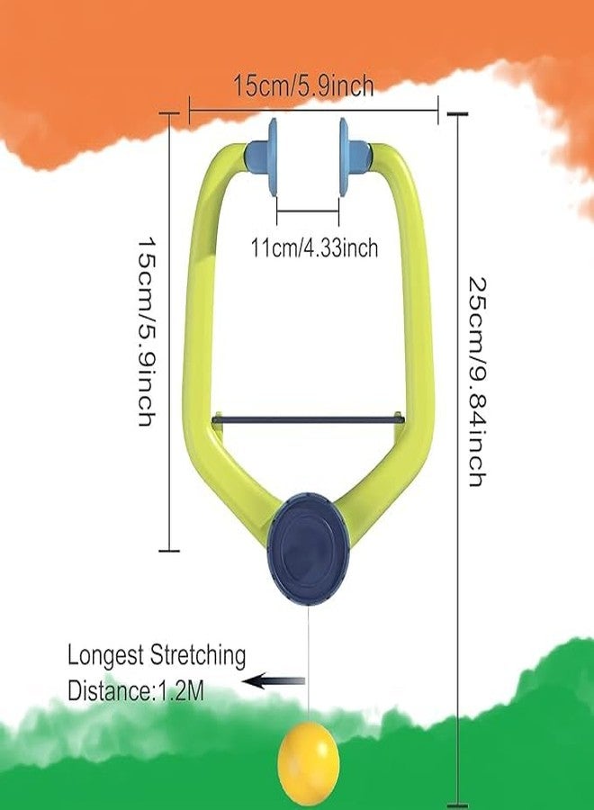 VELLOREX Hanging Table Tennis Self Training Indoor Gaming 2 Racket & 4 Practice Ball Portable - Double Sparring Hanging Toys Parent Child Interaction Indoor Toys - Image 3